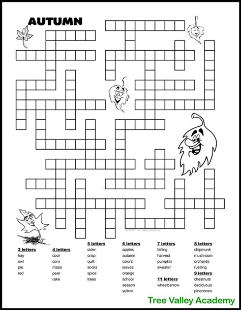 Printable Fill In Word Puzzles