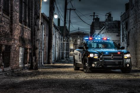 Desktop Hintergrundbilder Dodge Polizei Charger Pursuit Hdri