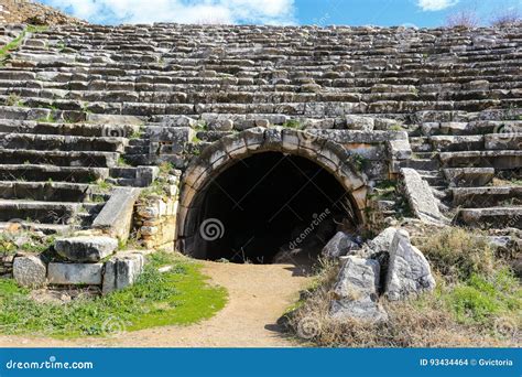 Entrance To Aphrodisias Stadium Ruins in Aphrodisias Turkey Stock Photo ...