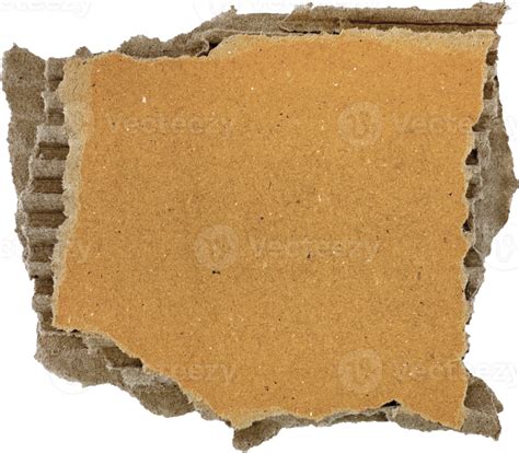 Brown Torn Corrugated Cardboard 38073167 Png