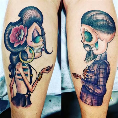 Cartel Ink On Instagram “amazing Dia De Los Muertos Tattoos By Davesancheztattoo Cartelink