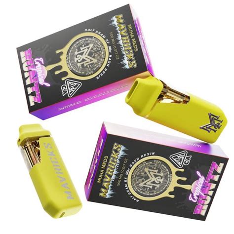 Newest 1 0ml Muha Meds Mavericks Empty Disposable Vape Pen With Package Box