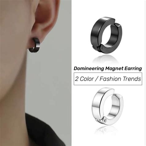 🔥b Two👍 Titanium Steel False Ear Nail Ear Clip Magnet False Ear Buckle