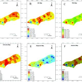 Spatial Variation Of Water Quality Parameters A PH B EC C TDS D