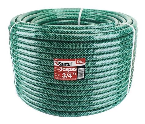 Manguera Para Jardin 3 4 X100mts Reforzada Verde Nylon Mercado Libre