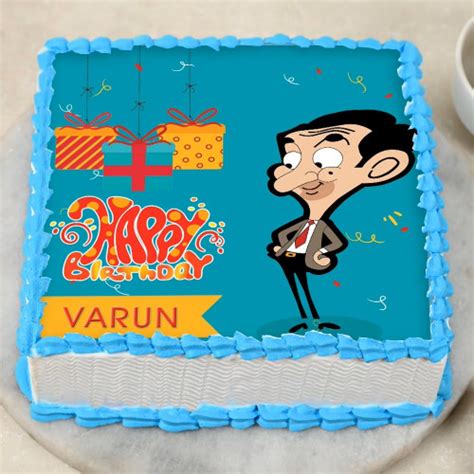 Mr.Bean Cartoon Photo Cake Delivery In Delhi And Noida