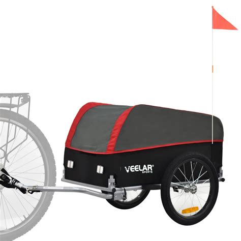 Outdoor Bicycle Trailer Foldable Cargo Trailer Bicycle Trailer Cargo ...