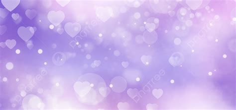 Creative Gradient Effect Love Heart Purple Background Wallpaper Love