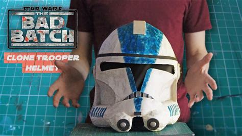 How To Make A Clone Trooper Helmet Cardboard Diy Prop Youtube