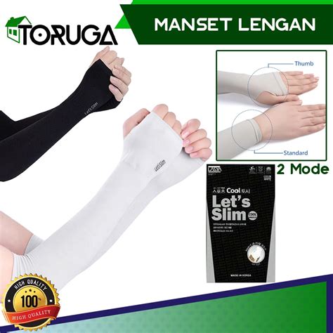 Jual Manset Tangan Pelindung Lengan Arm Sleeve Lets Slim Untuk Olahraga