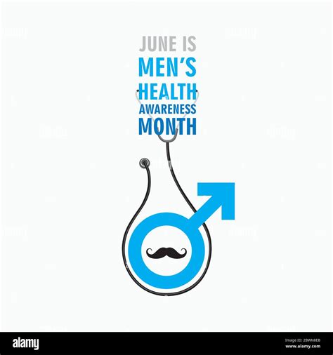 National Mens Health Awareness Month Celebrate In June Poster Or