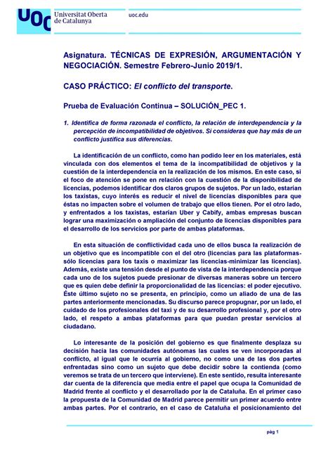 TEAN Solución PEC 1 2018 CST Asignatura TÉCNICAS DE EXPRESIÓN