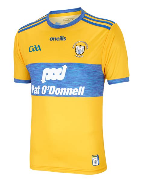 Oneills Adult Clare Home Jersey Yellow Life Style Sports Eu