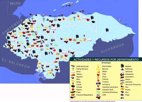 Esquema Del Mapa De Honduras Images