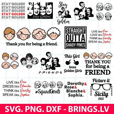 Golden Girls Svg, Golden Girls, DXF, SVG, PNG, Golden Girls Clipart ...