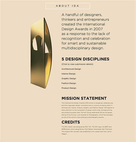 Th Ida Award Wins On Behance