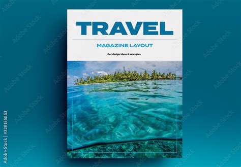 Travel Magazine Layout Stock Template | Adobe Stock