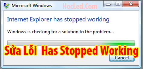 Has Stopped Working Hướng Dẫn Sửa Lỗi Đơn Giản Trên Các Bản Win