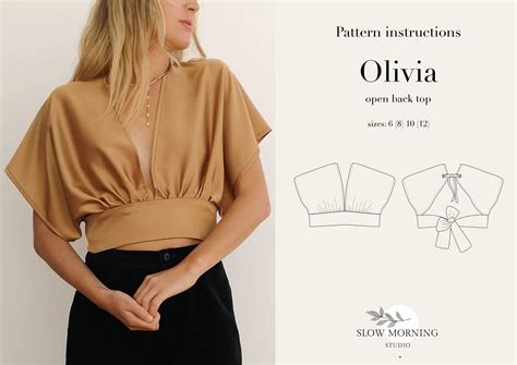 Boho Top Pattern Pdf Pattern Digital Pattern Silk Top Pattern