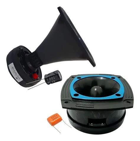 Kit Corneta E Tweeter - Kit Driver Corneta E Tweeter Space Audio 160w Cada Blue | Parcelamento ...