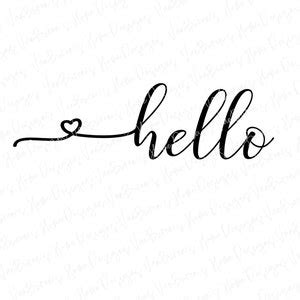 Hello Svg, Hello Sign SVG, Welcome Svg, Farmhouse Sign Svg, Front Door ...