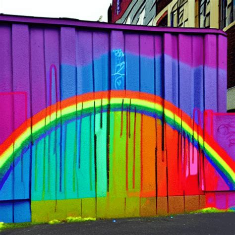 Rainbow Graffiti Graphic · Creative Fabrica