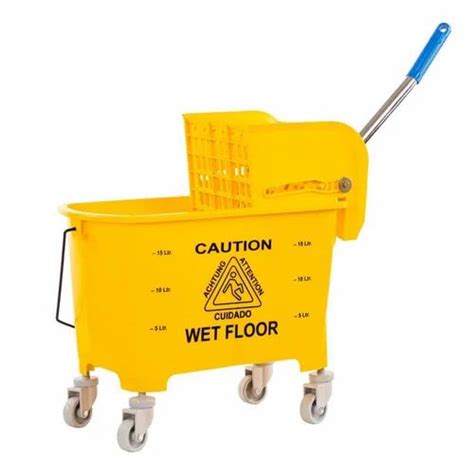 Wringer Trolley Single Mopping Trolley Manufacturer From Secunderabad