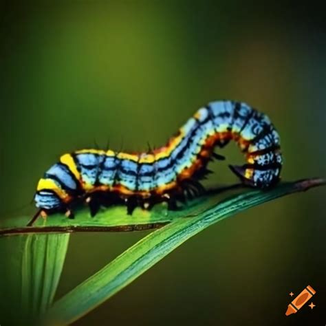 Screen Print Of A Caterpillar In A Swamp Forest On Craiyon