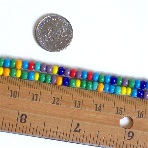 Rainbow Seed Bead Mix 60 Czech Glass Seed Beads 4mm Preciosa Seed Beads Rainbow Bead Mix