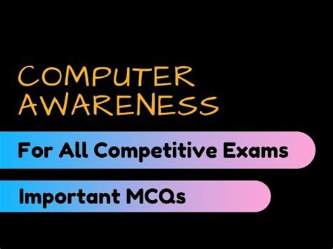 Important Mcq S On Computer Awareness Top Mcq S On Computer Awareness