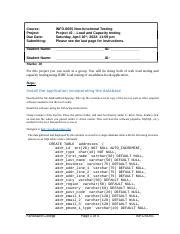 INFO6055 Project 2 Winter 22 Web Application Load And Capacity Testing