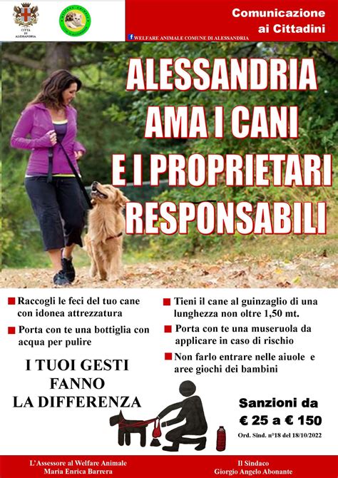 Cani Il Comune Di Alessandria Ricorda Le Regole Ai Padroni