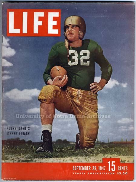 Notre Dame's Second Heisman Trophy: Johnny Lujack (1947) // Moments ...