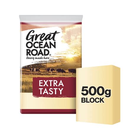 Buy Great Ocean Road Extra Tasty Cheese Block 500g Coles