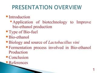 Bioethanol production | PPT