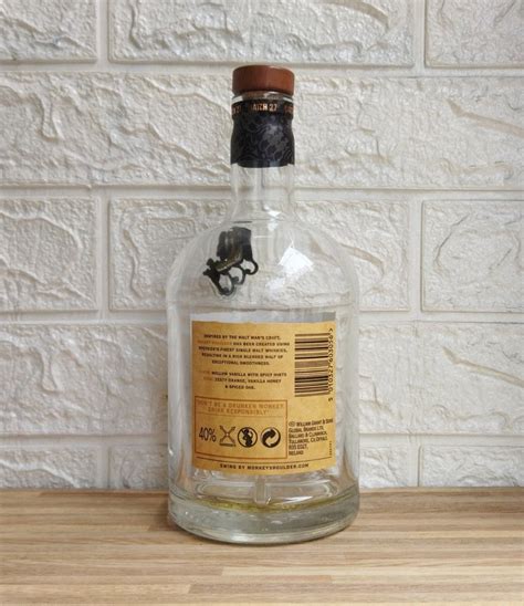 Botol Bekas Miras Monkey Shoulder Liter Antik Pajangan Di Carousell