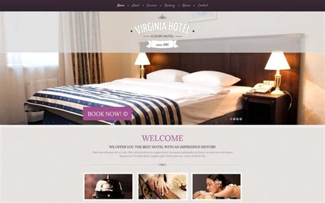 Free Hotels Website Templates Best Resort Accommodation Booking