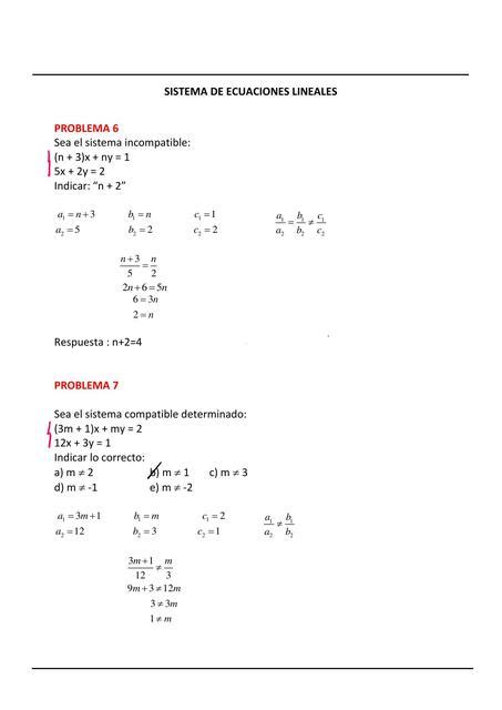 Sistema De Ecuaciones Lineales Ii Sammy Castro Udocz