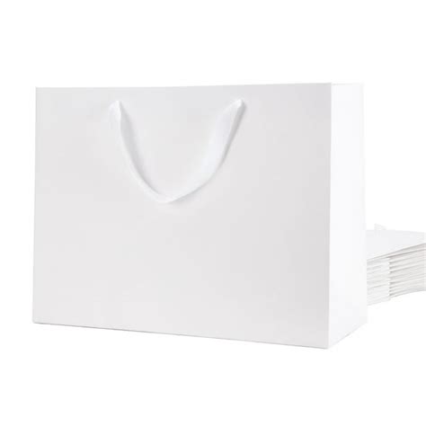 Packhome 12 Extra Large T Bags White T Bags With Handles For All Occasions 16x6x12