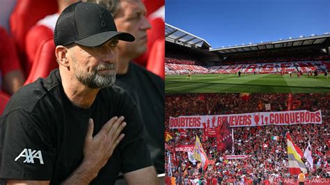 Jurgen Klopps Last Ynwa Video Beloved Liverpool Boss Visibly Moved As