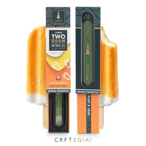 Buy CRFT ORANGE CREAMSICLE 2G HYBRID DISPOSABLE VAPE Online At Bud