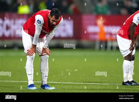 ROTTERDAM Vangelis Pavlidis de l AZ Alkmaar lors du match néerlandais