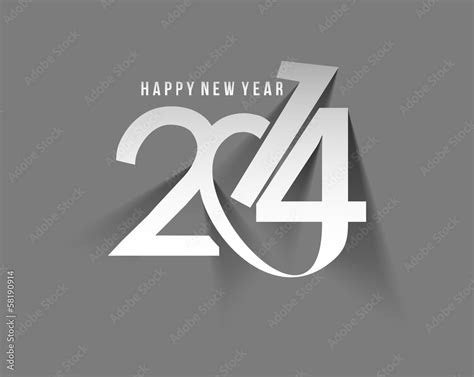 Happy new year 2014 celebration greeting card design. Stock Vector ...