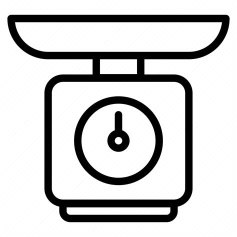 Weigh Scale Measure Weighing Balance Justice Kitchen Icon