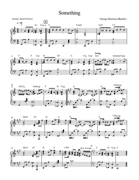 Something The Beatles Sheet Music For Piano Solo