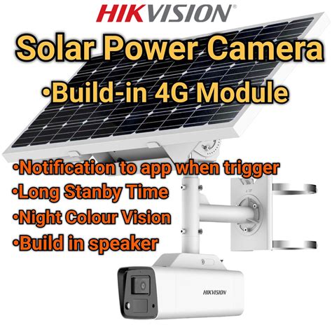 Standalone Hikvision G Solar Camera Kit Mp Colorvu Complete Set