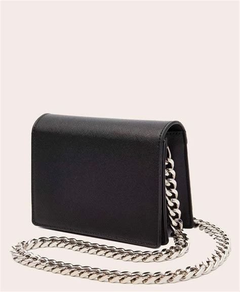 Bolsa Preta Correntes Estilo Zara Bolsa De Ombro Feminina Shein