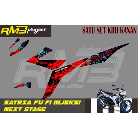 Jual Stiker Striping Satria Injeksi Next Stage Hitam Shopee Indonesia