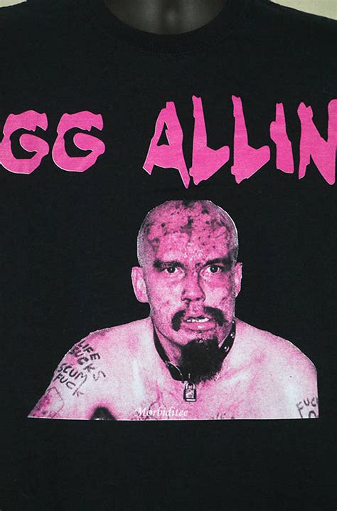 Gg Allin T Shirt Vintage Rare Tee Shirt Hardcore Punk Punk Etsy