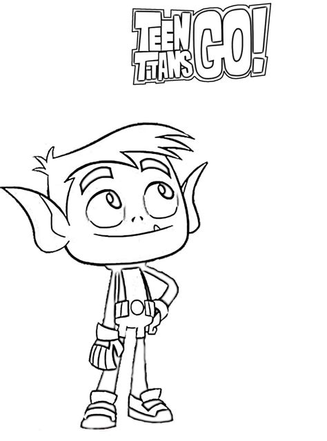 Dibujos De Beast Boy Para Colorear